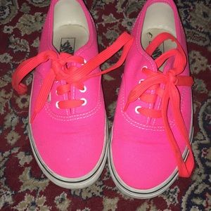 Bright pink vans